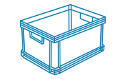caja de polipropileno